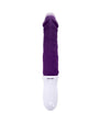 Plum Thrust Rechargeable Silicone Dildo - Purple/White