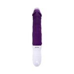Plum Thrust Rechargeable Silicone Dildo - Purple/White