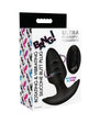 Rotating Vibrating Butt Plug w/ Remote Blk