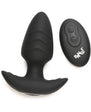 Rotating Vibrating Butt Plug w/ Remote Blk