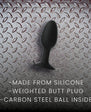 Prowler RED Weighted Butt Plug Black Small