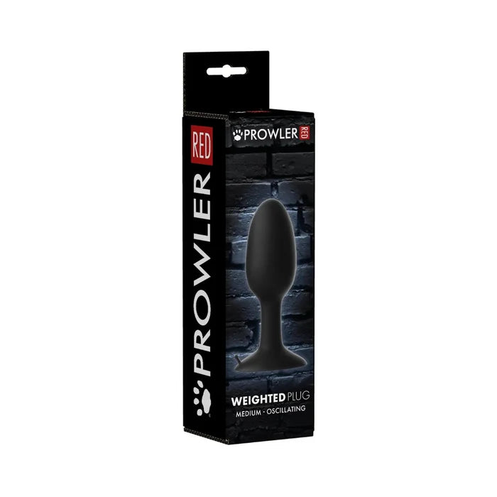 Prowler RED Weighted Butt Plug Black Large