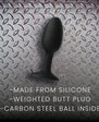 Prowler RED Weighted Butt Plug Black Medium