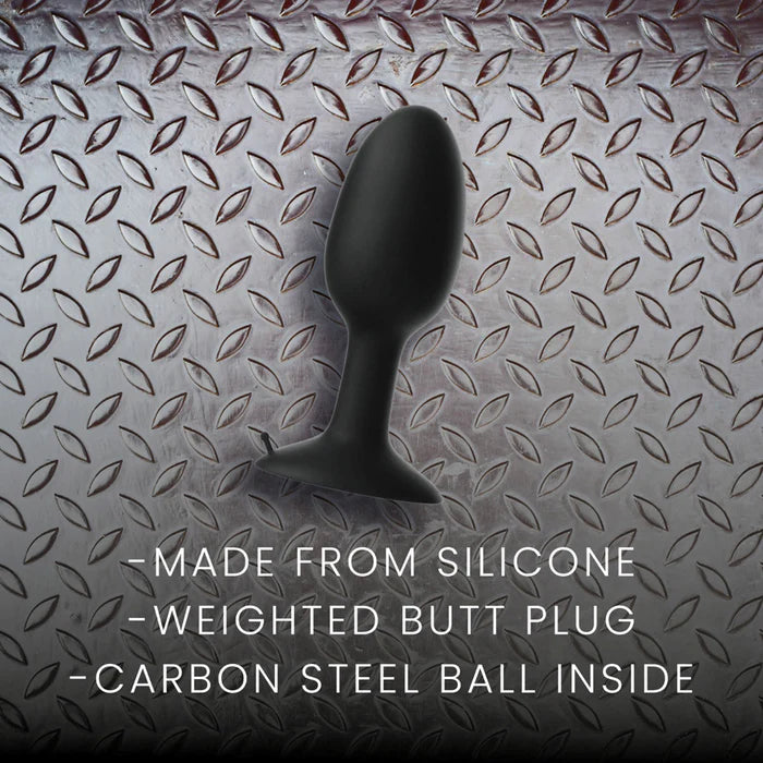 Prowler RED Weighted Butt Plug Black Medium