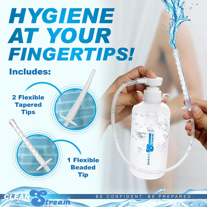 CleanStream XL Enema Bottle with 3 Attachments