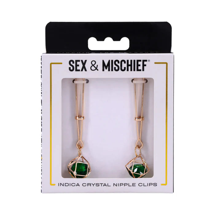 Sex & Mischief Indica Crystal Nipple Clips