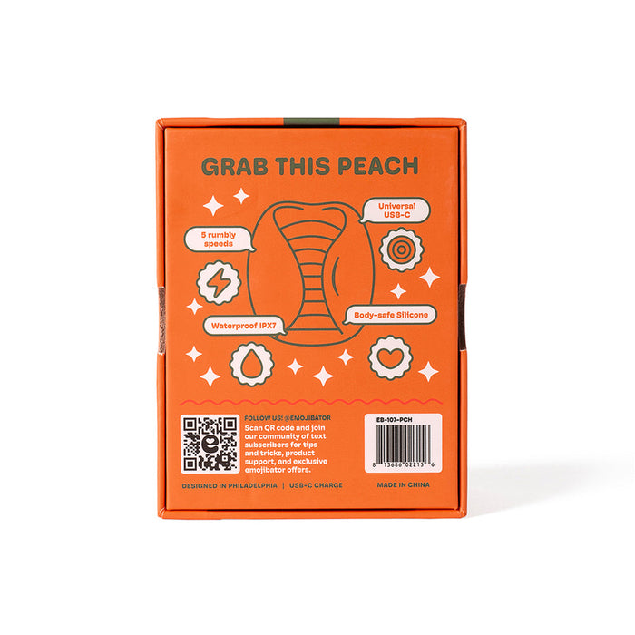 Emojibator Peach Vibrating Stroker