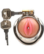 Master Series Pussy Boy Metal Chastity Cage