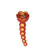 Adam & Eve Beaded Rose Blossom Silicone Anal Vibrator