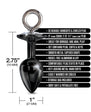 NIXIE Metal Butt Plug & Furry Handcuff Set Black