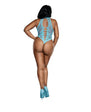 Dreamgirl Crotchless Peek-A-Boo Madame Teddy Turquoise Queen Size