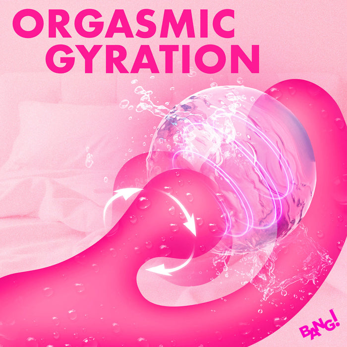 BANG! Gyro Rabbit Silicone Vibrator Pink