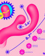 BANG! Gyro Rabbit Silicone Vibrator Pink