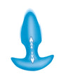 BANG! Thrusting & Vibrating Silicone Butt Plug Blue