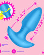 BANG! Thrusting & Vibrating Silicone Butt Plug Blue