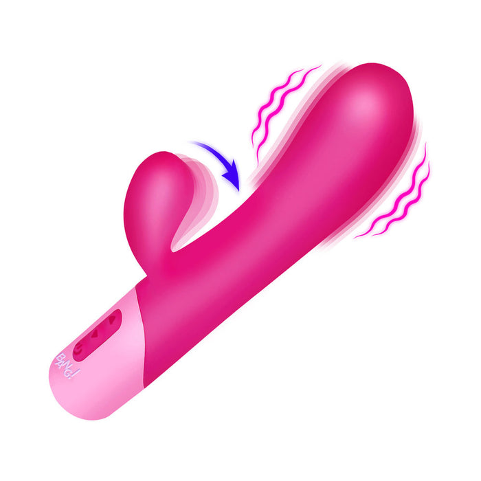 BANG! Clit Tapping Vibrating Rabbit Pink
