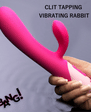 BANG! Clit Tapping Vibrating Rabbit Pink