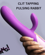 BANG! Clit Tapping Pulsing Rabbit Purple