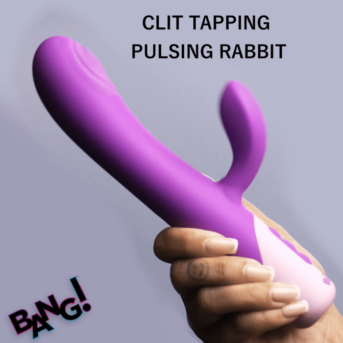 BANG! Clit Tapping Pulsing Rabbit Purple