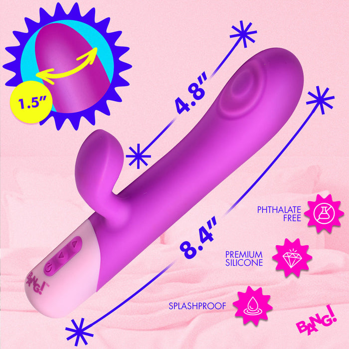 BANG! Clit Tapping Pulsing Rabbit Purple
