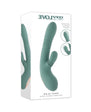 Rub Me Tender Thrusting Vibrator with Clitoral Stimulation - Green
