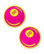 Pastease Neon Pink & Yellow 8-Ball Breast Pasties