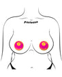 Pastease Neon Pink & Yellow 8-Ball Breast Pasties