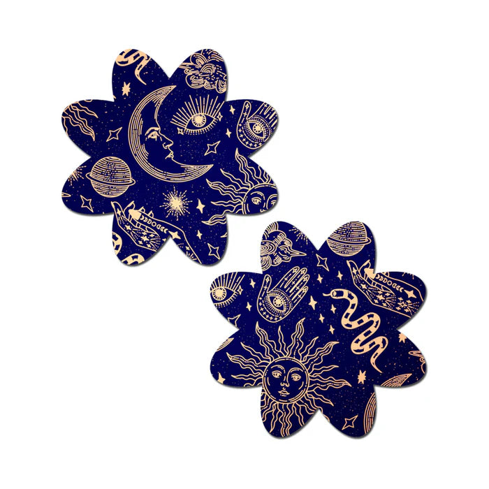 Pastease Midnight Celestial Sun & Moon Petal Breast Pasties