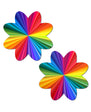 Pastease Rainbow Kaleidoscope Petal Breast Pasties