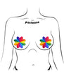 Pastease Rainbow Kaleidoscope Petal Breast Pasties