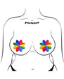 Pastease Rainbow Kaleidoscope Petal Breast Pasties