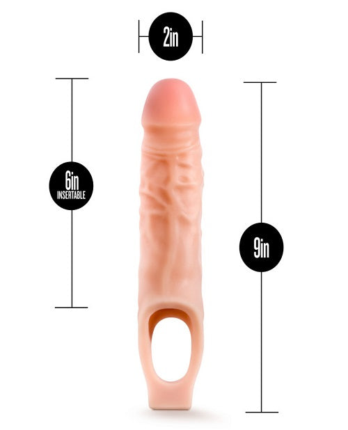 Performance Cock Sheath Penis Extender 9in - Vanilla