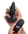 BANG! 21X Vibrating Silicone Butt Plug with Remote Control Black