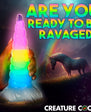 Creature Cocks Uni-Glow Glow-in-the-Dark Rainbow Silicone Dildo