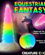 Creature Cocks Uni-Glow Glow-in-the-Dark Rainbow Silicone Dildo