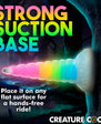 Creature Cocks Uni-Glow Glow-in-the-Dark Rainbow Silicone Dildo