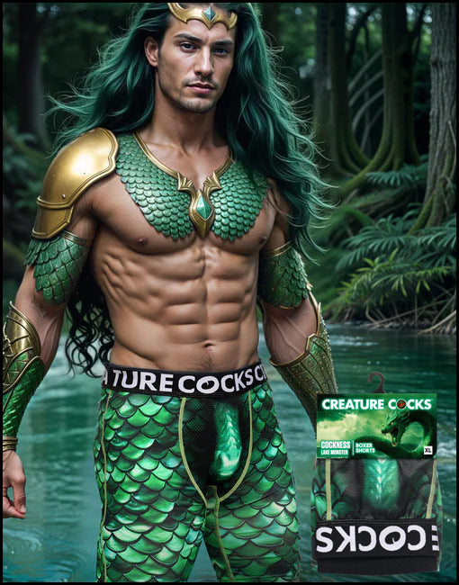 Creature Cocks - Creature Wear Cockness Monster Lake Creature Boxer Shorts