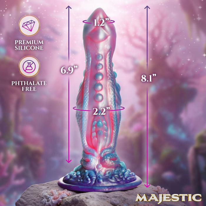 Creature Cocks Delphine Mermaid Silicone Dildo - Blue/Pink
