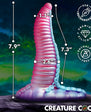 Creature Cocks Mega-Tenta Vibrating Rechargeable Silicone Dildo with Remote Control - Multicolor
