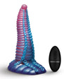 Creature Cocks Mega-Tenta Vibrating Rechargeable Silicone Dildo with Remote Control - Multicolor