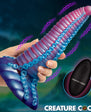Creature Cocks Mega-Tenta Vibrating Rechargeable Silicone Dildo with Remote Control - Multicolor