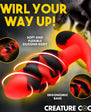 Creature Cocks Dragon Trainer Silicone Butt Plug Set (3 Piece) - Red/Black