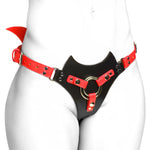 Creature Cocks Maelith Adjustable Strap-On Harness - Red/Black
