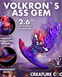 Creature Cocks Volkron Silicone Butt Plug - Multicolor