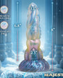 Creature Cocks Crysta Silicone Dildo - Blue/White