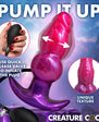 Creature Cocks Astro Inflatable Silicone Anal Plug - Pink/Purple