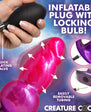 Creature Cocks Astro Inflatable Silicone Anal Plug - Pink/Purple