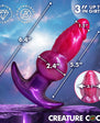 Creature Cocks Astro Inflatable Silicone Anal Plug - Pink/Purple