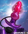 Creature Cocks Astro Inflatable Silicone Anal Plug - Pink/Purple
