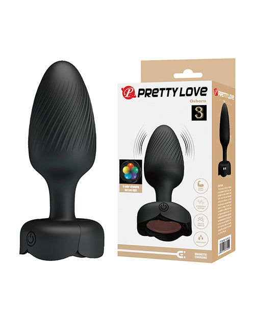 Pretty Love Osborn Medium Butt Plug w/Multi Color Light